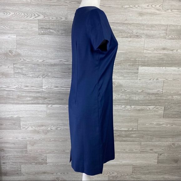 Di Stefano Sartoria Italiana VTG Navy Fitted Career Work Business Casual Dress S - Picture 3 of 7